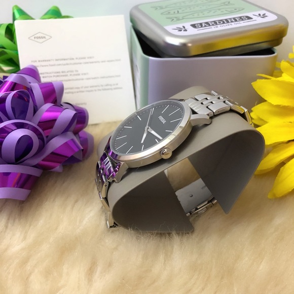 ⌚️ NWT FOSSIL LUTHER THREE-HAND MEN'S WATCH - Picture 4 of 7